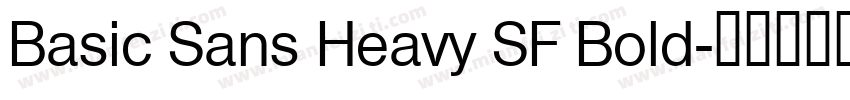 Basic Sans Heavy SF Bold字体转换